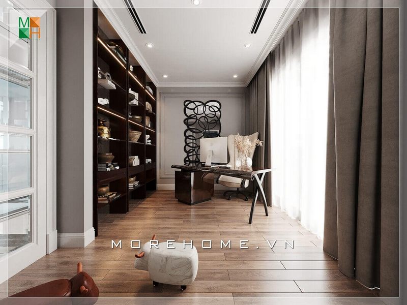 Mẫu thiết kế nội thất phòng làm việc tại nhà cho chung cư, nhà phố, biệt thự đẹp sang trọng