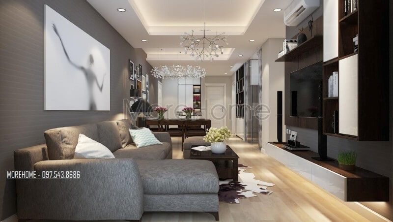 Sofa góc hiện đại là giải pháp thông minh đối với không gian nhà nhỏ như chung cư, nhà phố...