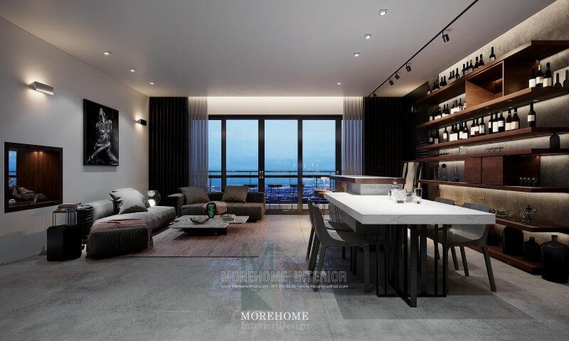 Thiết kế nội thất chung cư Vinhomes Sky Lake sang trọng