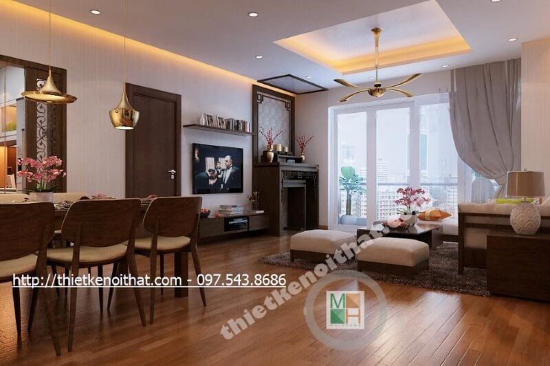 Thiết kế nội thất chung cư N04 phong cách hiện đại và ấn tượng